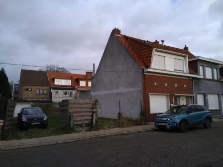 Het bouwterrein voor de start van de werken