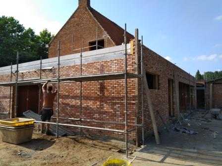 De ruwbouw beging vorm te krijgen
