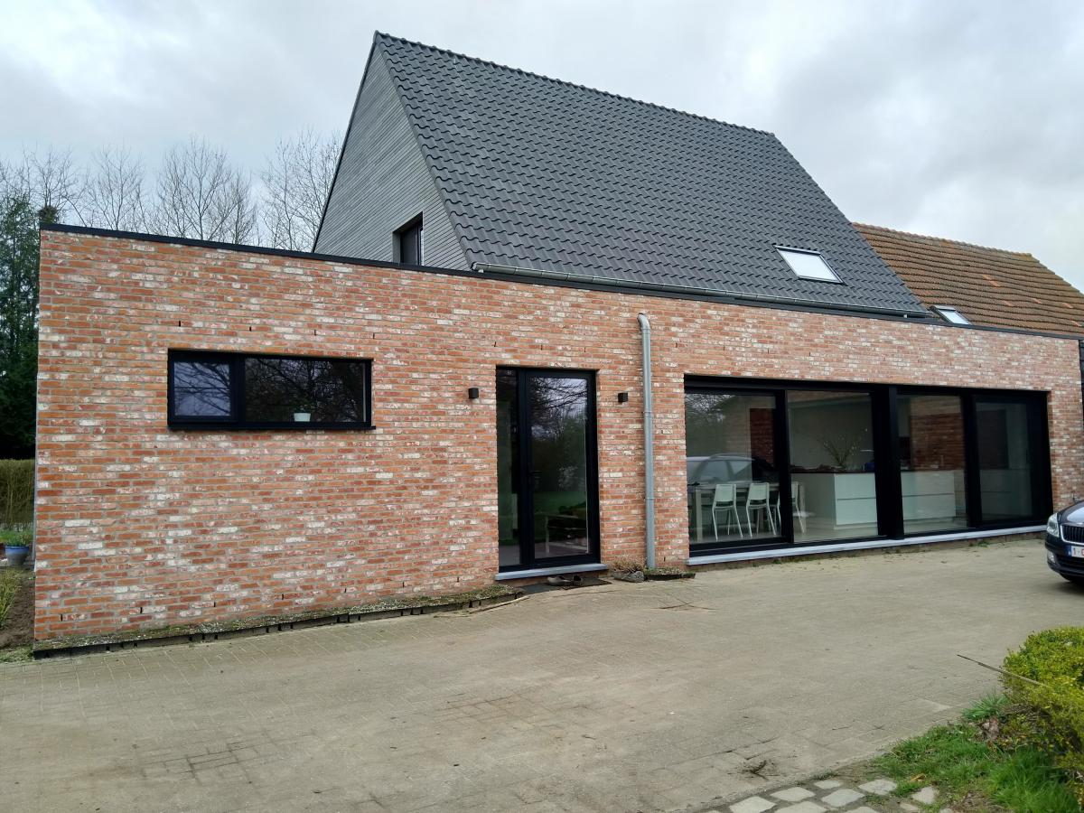 De nieuwe achtergevel