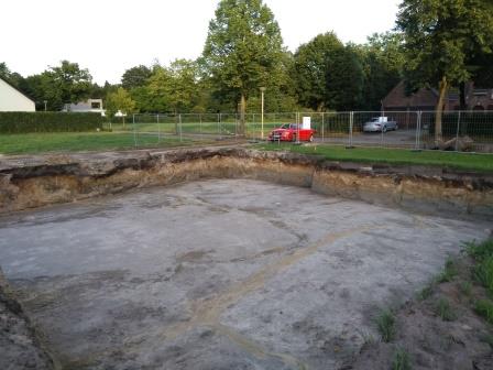 De bouwput is uitgegraven