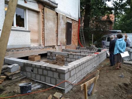 De fundering is bijna klaar De fundering is bijna klaar